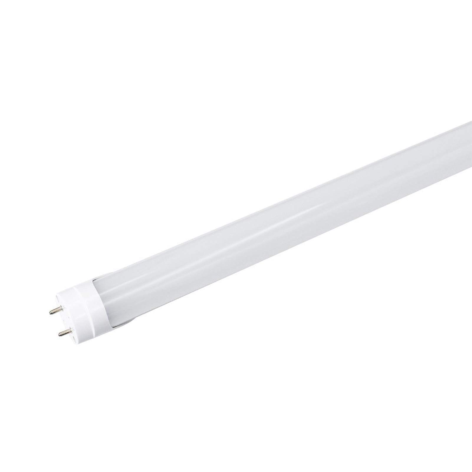 LightingWill LED T8 Light Tube 4FT, Warm White 3000K-3500K, Dual-End Powered Ballast Bypass, 2000Lumen 18W (40W Equivalent Fluorescent Replacement), Frosted Cover, AC85-265V Lighting Fixture, 1Pack