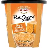 Pub Cheese by President Sharp Cheddar Spreadable Cheese and Dip, 16 oz.