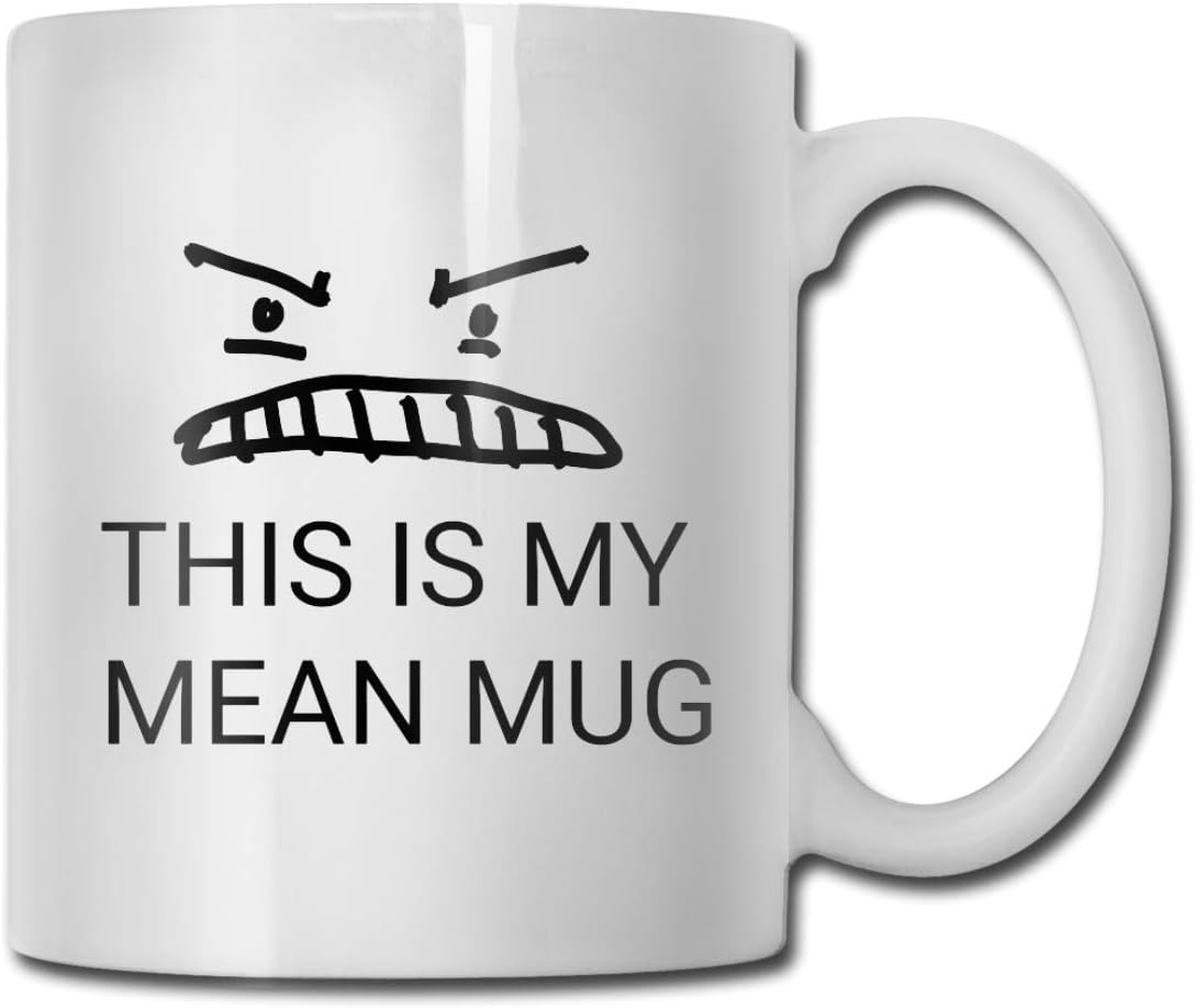 antkondnm My Mean Mug Coffee Mug - Funny Poop Mug- 11 OZ Ceramic Coffee Cup - Unique Christmas, Birthday, for Friends, Men, Women