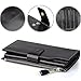 Jack&Chris Women's RFID Blocking Luxury Wax Genuine Leather Clutch Wallet Card Holder Organizer Ladies Purse, WB301 (Black)