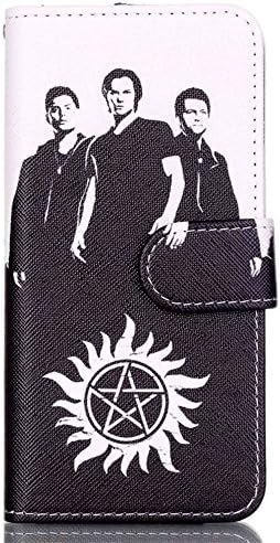 Iphone X Case, Iphone X Wallet Case - Supernatural Pattern Premium PU Leather Wallet Card Holder Pouch Flip Case Cover with Stand Function for Apple iphone X 2017