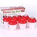 Egg Cooker Hard & Soft Maker Egg Cooker,BPA Free, Non Stick Silicone, As Seen On TV (6PACK)