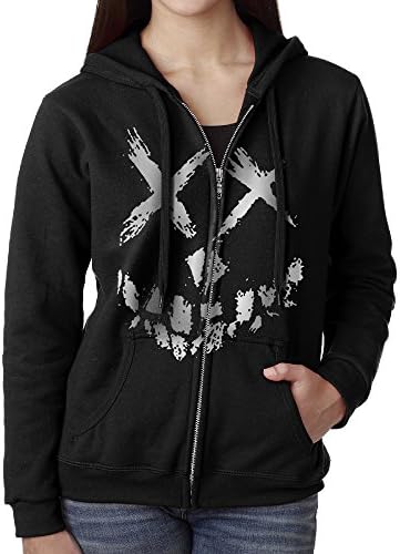 KOBT Women's Squad Smile Zip-Up Hoodies Jackets Black Size M
