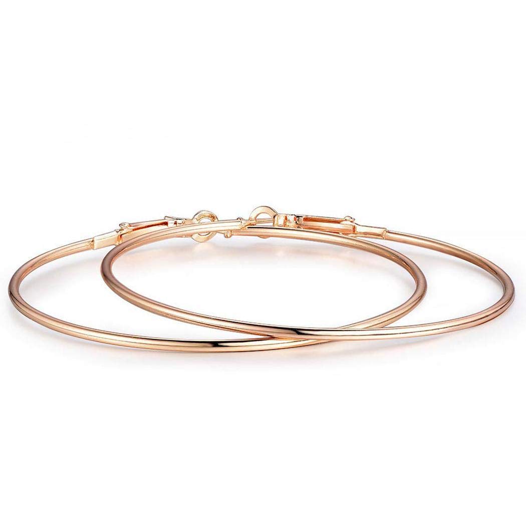 Feriay Women Fashion Elegant Style Circle Big Hoop Earrings Jewelry Gift Hoop