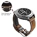 Galaxy Watch 42mm Band, Gear S2 Classic Bands, Gear Sport Band, Maxjoy 20mm Leather Replacement Strap for Galaxy Watch 42mm/Samsung Gear S2 Classic SM-R732 SM-R735/Gear Sport SM-R600 Smartwatch, Brown