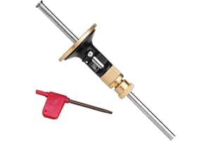 Xiaokeis Wheel Marking Gauge, 0.2mm Lightweight Adjust Woodworking Wheel Marking Gauge Kit, Wood Scribe Tool, Micro Adjuster Cutter Wood Scribe Tool for Woodworking(Black+Gold)