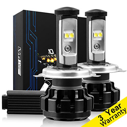 Nineo h4 led headlight bulbs, hi/lo beam, 9003 cree xpl…