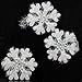 YSTD 10pcs Wall Windows Decor Christmas 3D Foam Snowflake Hanging Decorations 16cm