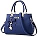 Dreubea Womens Handbag Tote Shoulder Purse Leather Crossbody Bag (Royal Blue)