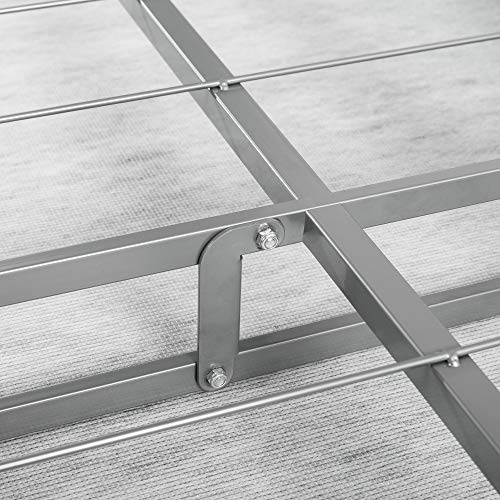 ZINUS No Assembly Box Spring / 4 Inch White Mattress Foundation