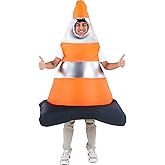 Xasive Inflatable Costume For Adults, Inflatable Traffic Cone Costume Funny Blow Up Animal Suit for Halloween - Men and Women