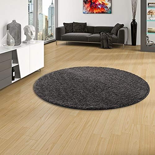 Snapstyle Milano High Pile Long Pile Carpet Anthracite Round 4