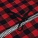 VGIA 48 inch Christmas Tree Skirt Red and Black with Snowman Christmas Decoration