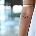 Tattify Metallic Jewelry and Quotes Temporary Tattoos, Egyptian Goddess, Set of 2