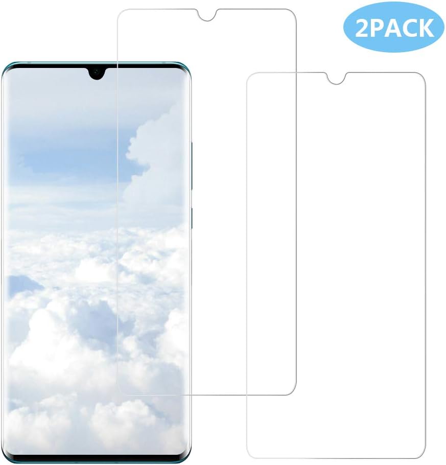 Zchun Screen Protector For Huawei P30 Pro (2 Pack), [3D Curved][Easy-install][Ultra HD Clear] [Anti-scratch] Tempered Glass for Huawei P30 Pro