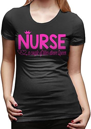 Nurse Gifts Nursing Student Women's Summer Street Printed Tops Funny Juniors T Shirt Short Sleeve Tees M