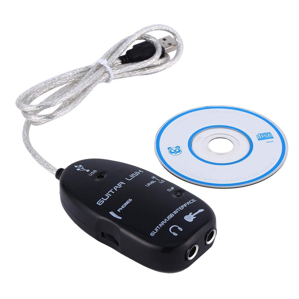 VBESTLIFE Instrument Recording Adapter, Audio to USB Guitar Cable Supported Microsoft Windows XP (SP2) and Windows Vista, for Mac OS 8.5 or higher.