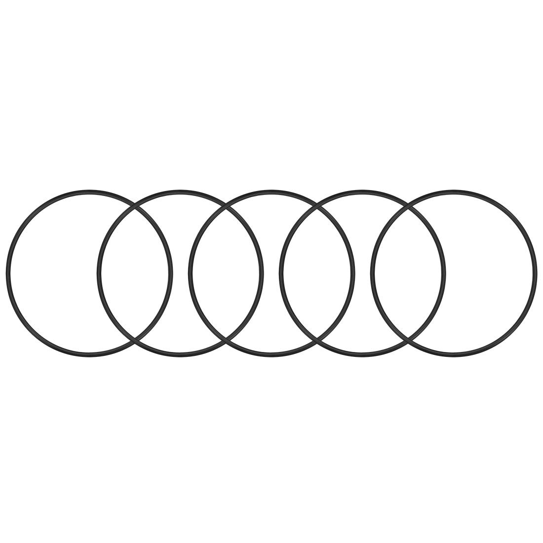 sourcing map Nitrile Rubber O-Rings 105mm OD 98.8mm ID 3.1mm Width, Metric Sealing Gasket, Pack of 5
