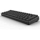 iQunix Lambo 62 Key Aluminum Base Wired 60% Mechanical Gaming Keyboard - PBT Keycaps - Cherry MX Black Switches (Black + Black)