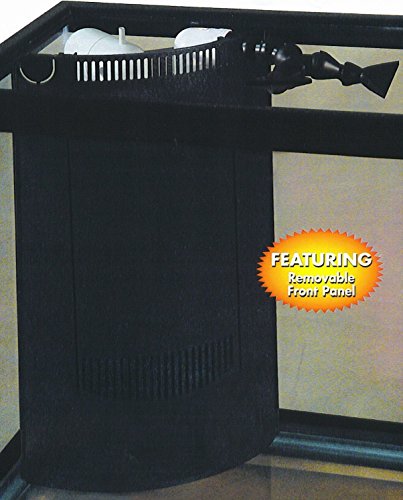 Perfecto Manufacturing APF97013 Marineland Fish Aquarium with 2 Wide Corner-Flo 180-Gallon Tank, 72-Inch, Black