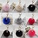 DZT1968® Solid Color Imitate Rabbit Fur Ball Keychain Handbag Key Ring Car Key