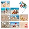 The Best Card Company - 20 Christmas on a Beach Note Cards Variety Pack (10 Designs, 2 Each) with Envelopes, Warm… 51QUZjUQB4L