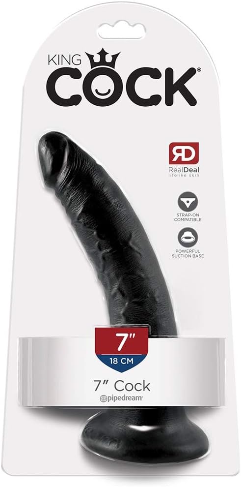 King Cock 17.8 cm Black Dildo - Image 3
