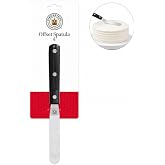 King Arthur Baking Company Offset Spatula, Japanese Stainless Steel, 4-Inch Flexible Blade, For Precise Cake Decorating