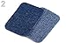 ZEFFFKA Denim Iron On Jean Patches No-Sew Shades of Blue Black 8 Pieces Assorted Jeans Cotton Jeans Repair Kit 3
