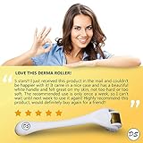 Micro-needle Derma Roller Cosmetic Skin and Facial Care Tool For Home Skincare Use- 540 Titanium Micro Needle Premium Quality Cosmetic Needling Kit For Face .25mm - Includes E-BOOK