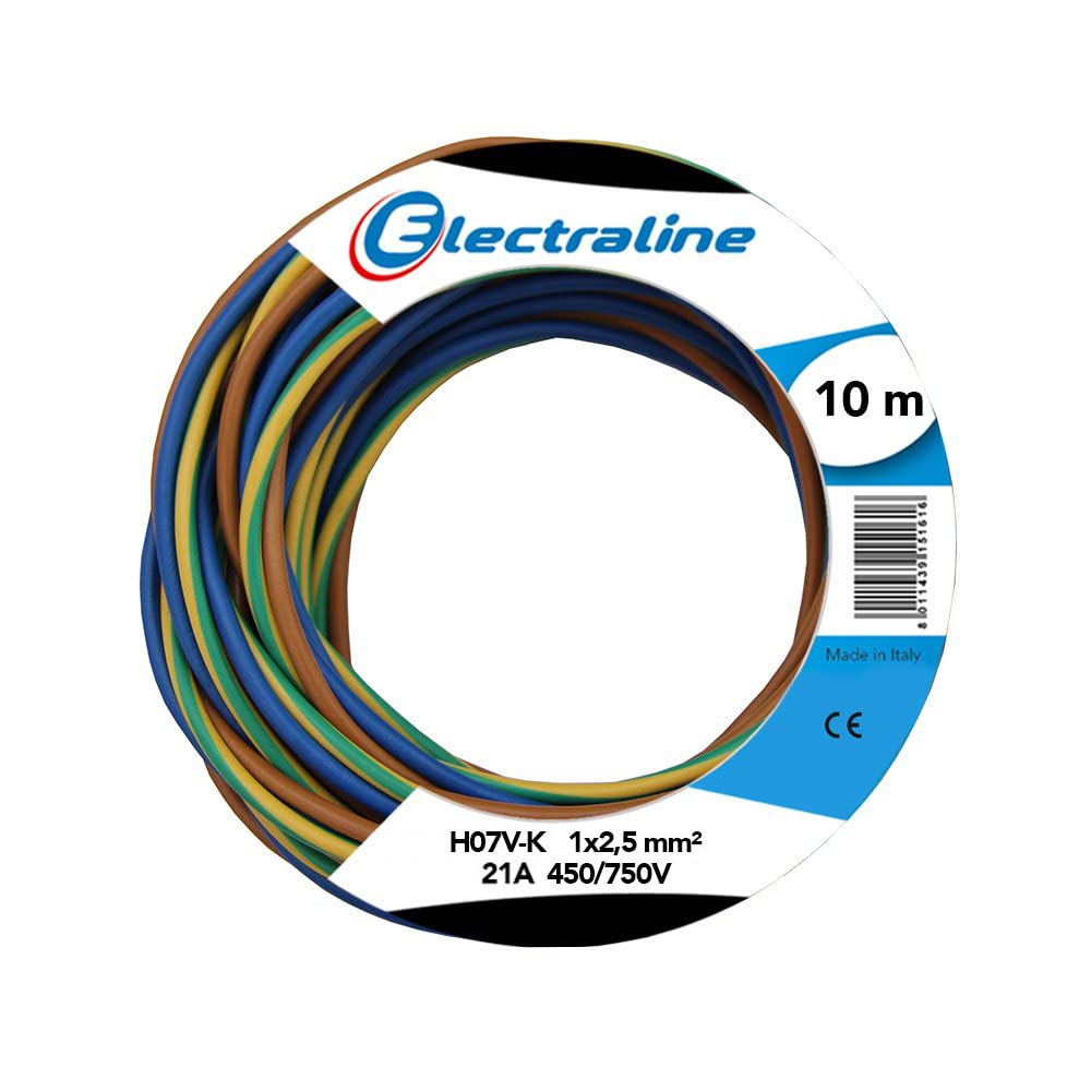 electroline Electraline 25149, Kabel H07V-K, 1x2.5 mm, 10 MT