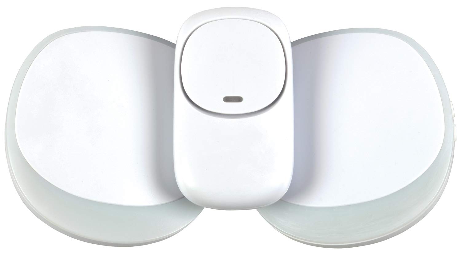 Mercury Two Receivers Twin Pack Plug-in Wireless Doorbell with LED Alert & Volume Control | White