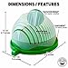 Salad Cutter Bowl - All In One Quick Chop Salad Bowl Large | 60 Second Salad Chopper, Slicer & Bowl Maker | Chopped Salads Container Servers & Salad Cutting Board For Fresh Vegetables, Fruits, Lettuce