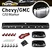 Partsam 3x White 12LED Cab Marker Sealed Top Roof Running Light Compatible with Silverado/Sierra 1500 2500 3500 2500HD 3500HD 2007 2008 2009 2010 2011 2012 2013 2014 Pickup Truck