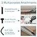 Hikeren Rechargeable Cordless Handheld Vacuum Dual Purpose, Lightweight Portable Vacuum Cleaner with 12-Volt 100W Power, Stainless Steel HEPA Filter with a Carry Bag