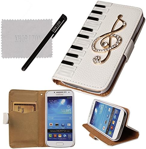 xhorizon TM Premium Hybrid Leather Flip 3D Piano Bling Crystal Case ZY for iPhone 4/4s/5/5s/6/6 Plus Samsung GALAXY S3/S4/S5/Note2/Note3/S3 Mini/S4 Mini