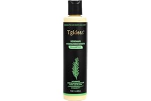 Tgideas Organic Rosemary Hair Growth Shampoo for Women and Men-Natural Thickening & Strengthening Shampoo with Hydrolyzed Keratin for Thinning Hair & Hair Loss 7.4 fl.oz
