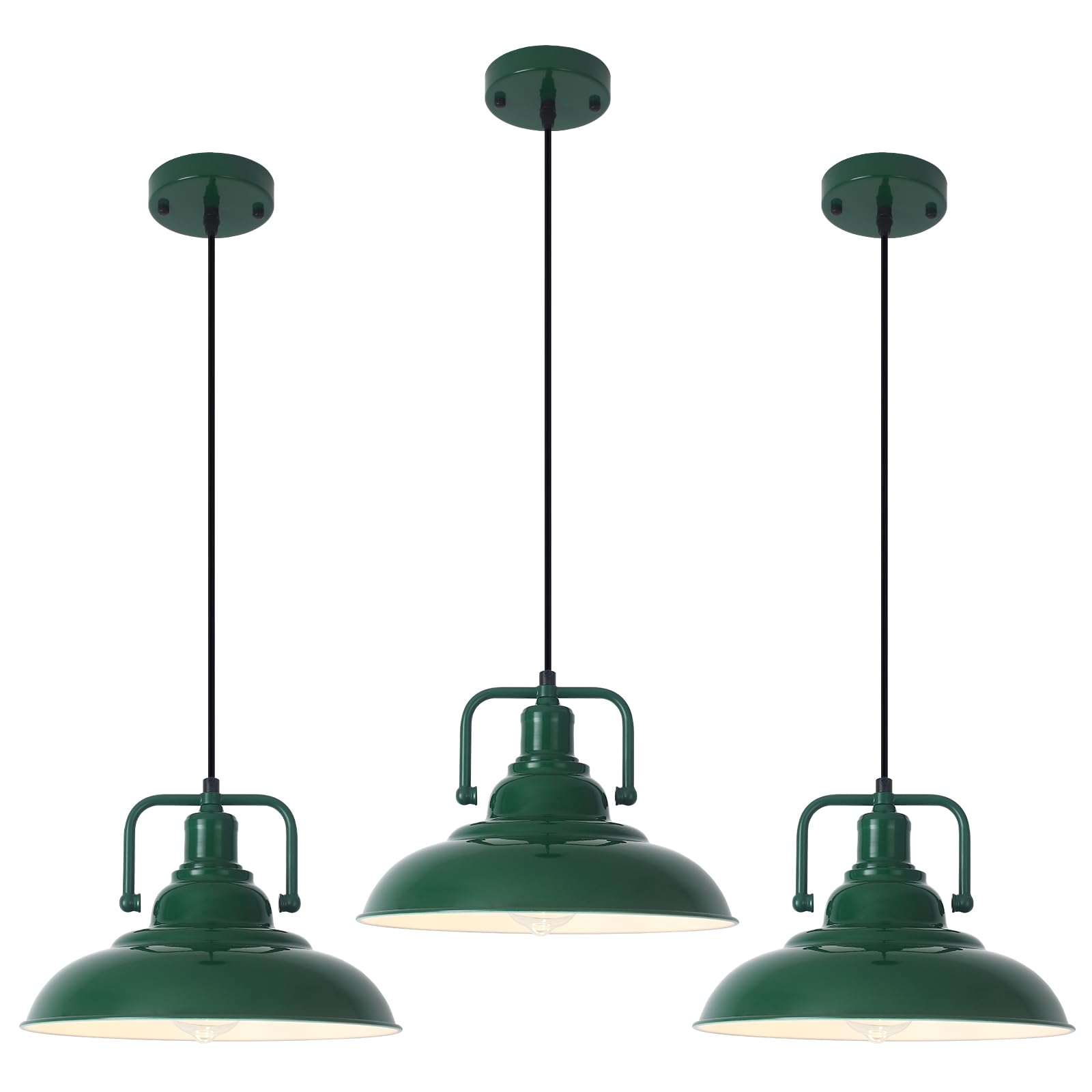 SESIMENT Farmhouse Pendant Light, 12.5inch, 3