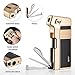 Tobacco Pipe Lighter, VVAY Metal Pipe Lighter Gas Butane Refillable with Tool All in One for Man, Gold (Gift Package)