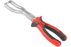 Szliyands Fuel Line Clip Removal Pliers, Stainless Steel Rubber Grip Fuel Line Petrol Clip Pipe Plier Hose Release Disconnect Removal Pliers Tool