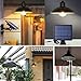 Kyson Outdoor Solar Powered Shed Light Pendant Lamp Vintage Hanging Edison Bulb Barn Light for Garden Porch Umbrella (Style 1)