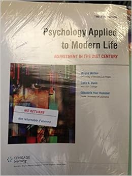 Psychology Applied To Modern Life Adjustment In The 21st Century Weiten 9781337111980 Amazon Com Books