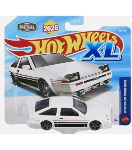 Amazon.com: DieCast Hot Wheels Toyota AE86 Sprinter Trueno [White