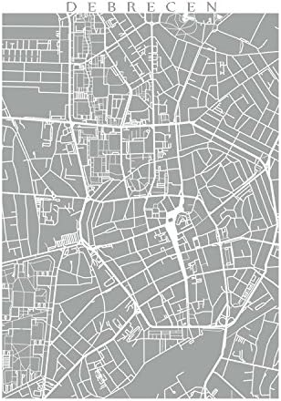 Debrecen Map Print