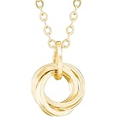 Tahmi Elegant 14K Yellow Gold-Filled Love Knot Pendant Necklace | 20 Inch Gold Necklace With Chain | Thoughtful Gold Jewelry Gift for Her – Holiday, Birthday, or Anniversary