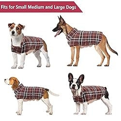 Kuoser Warm Dog Coat, Reversible Dog Jacket