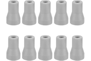Healifty Dental Oral Saliva Ejector Replacement Rubber Valve Snap Tip Adapter for Dentist Surgical Suction Tips 10pcs (Grey)