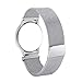 Blesihu Watch Band Replacement for Withings Activite/Steel/Pop,18mm Milanese Loop Watchband Stainless Steel Magnetic Closure Strap for Huawei Watch Silver