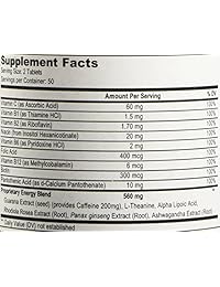 Energía, formula complementaria con cafeína botánica, completa B-Complex y hierbas de apoyo para energía de Weyland, 1 botella