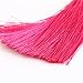 NLCAC Women Thread Tassel Dangle Earrings Silk Fringe Thread Drop Earrings for Parties (fuchsia)
